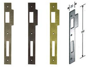 contropiastra per serratura a bussola bordo quadro - cromo opaco cod:ferx.fer413619