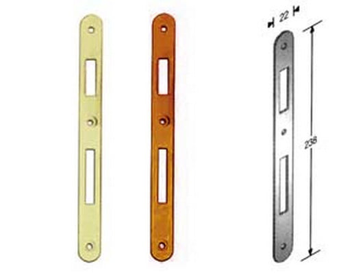 contropiastra per serratura a bussola - bordo tondo cromo opaco cod:ferx.fer413626