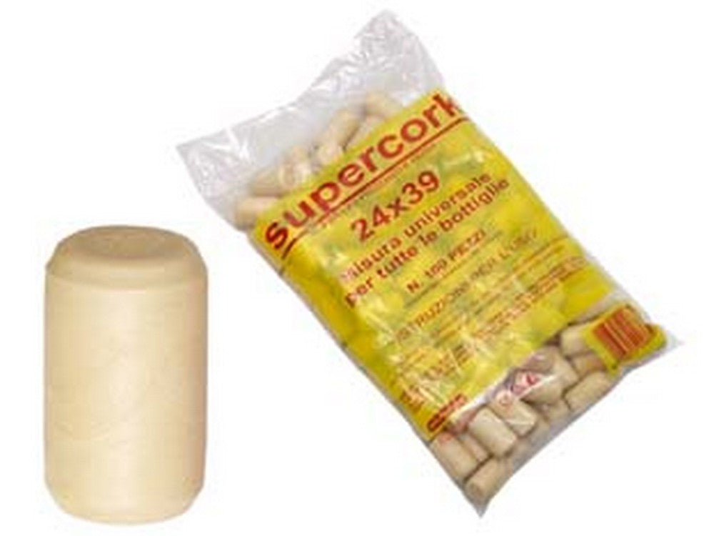 tappo sintetico similsughero supercork mm.24x39 mm24x39 supercork, busta cod:ferx.fer122788