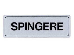 targhetta adesiva "spingere" - cm.15x5h. cod:ferx.fer122856