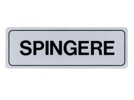 targhetta adesiva "spingere" - cm.15x5h. cod:ferx.fer122856