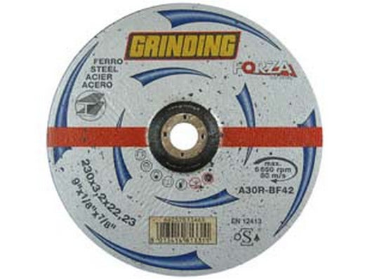dischi taglio sgrosso centro depresso ferro "forza"  mm.230  mm230x6 cod:ferx.fer227810