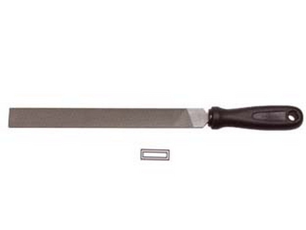 lime piatte parallele con manico plastica - 8" mm.200 taglio bastardo cod:ferx.fer124911