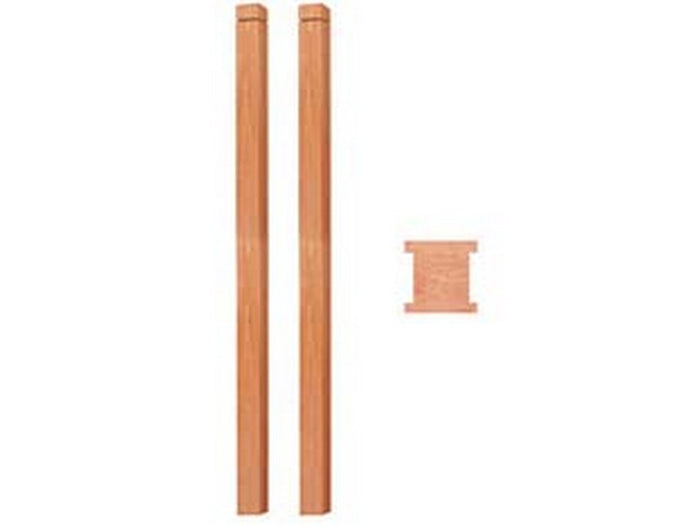 palo per grigliato lineare - cm.6x6x210h. cod:ferx.fer224581