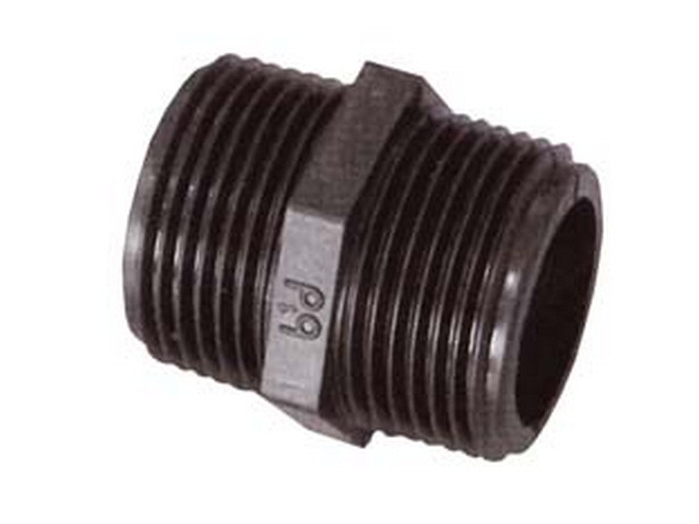 niples (pp) filettato maschio maschio in polipropilene - m 1"1/2 cod:ferx.fer126427