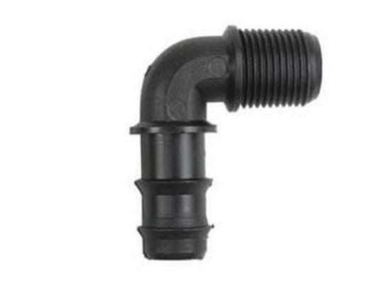 raccordo portagomma gomito 90 filettato maschio polipropilene mm16xm 1/2" cod:ferx.fer128650