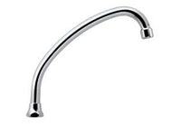 canna lavello "jota" in ottone cromato - cm.20x ? mm.18 cod:ferx.fer129503