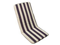 cuscino cipro a righe blu per sedia ripiegabile - cm.48x110h. spessore cm.3 cod:ferx.fer130271