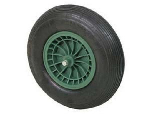 ruota per carriola pneumatica con cuscinetti - perno mm.20x130, interasse mm.80 cod:ferx.fer132053
