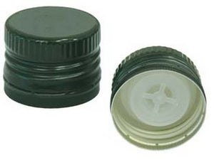 tappo in metallo per bottiglia marasca mm.31,5 con versatore - mm.31,5x24h. cod:ferx.fer133012