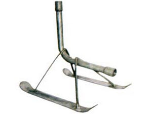 slitta in metallo zincato portairrigatore con attacco f 1" cod:ferx.fer136280