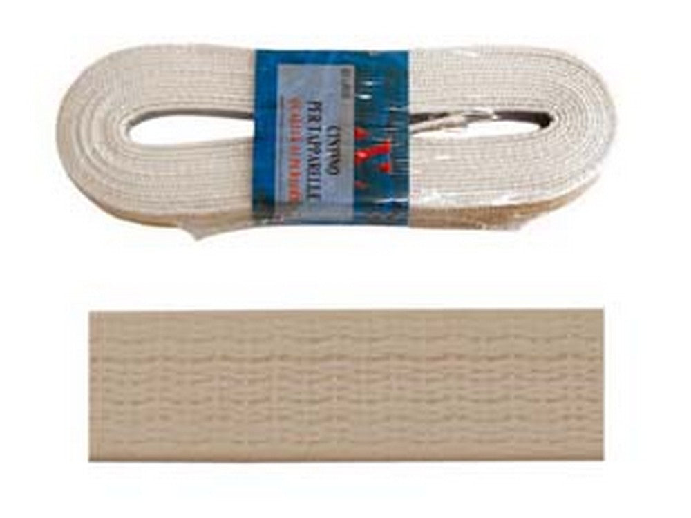 1matasse cintino pvc per avvolgibili beige in matassine - mt.5,5x mm.22h. in matassina cod:ferx.fer139915