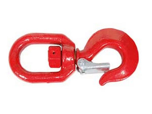 ganci sollevamento girevoli con fermo di sicurezza pesante - portata kg.3200 - apertura mm.32 cod:ferx.fer143837