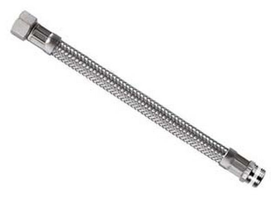 flessibile inox parigi m3/8 - f3/8 "flexcore" - m 3/8" f 3/8" cm.20 cod:ferx.fer143912