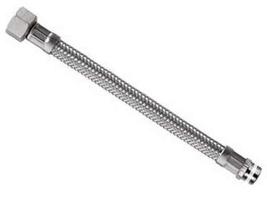flessibile inox parigi m3/8 - f1/2 "flexcore" - m 3/8" f 1/2" cm.25 cod:ferx.fer143981