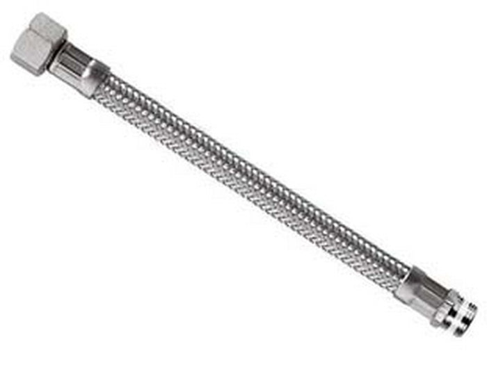 flessibile inox parigi m3/8 - f1/2 "flexcore" - m 3/8" f 1/2" cm.25 cod:ferx.fer143981