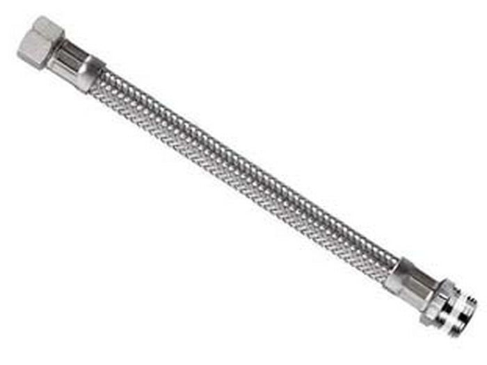 flessibile inox parigi m1/2 - f3/8 "flexcore" - m 1/2" f 3/8" cm.25 cod:ferx.fer144117