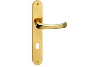 maniglia rio con placca in ottone - mm.90 foro normale cod:ferx.fer145350