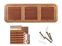 griglia aerazione rettangolare in rame - cm.25x14h. cod:ferx.fer145459