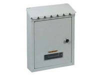 cassetta postale media con tetto e chiave a cilindro bianca - cm.21x7x30h. - colore bianco cod:ferx.fer145725