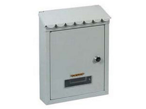 cassetta postale media con tetto e chiave a cilindro bianca - cm.21x7x30h. - colore bianco cod:ferx.fer145725
