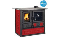 cucina a legna rosa 5.0 vst 8,8 kw liberty bordeaux (conto termico) - misure cm.103x65x85,1h. - peso kg.183 cod:ferx.fer145831