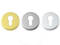 bocchetta foro yale a pressione - ø mm.45 foro yale in ottone lucido cod:ferx.fer147026