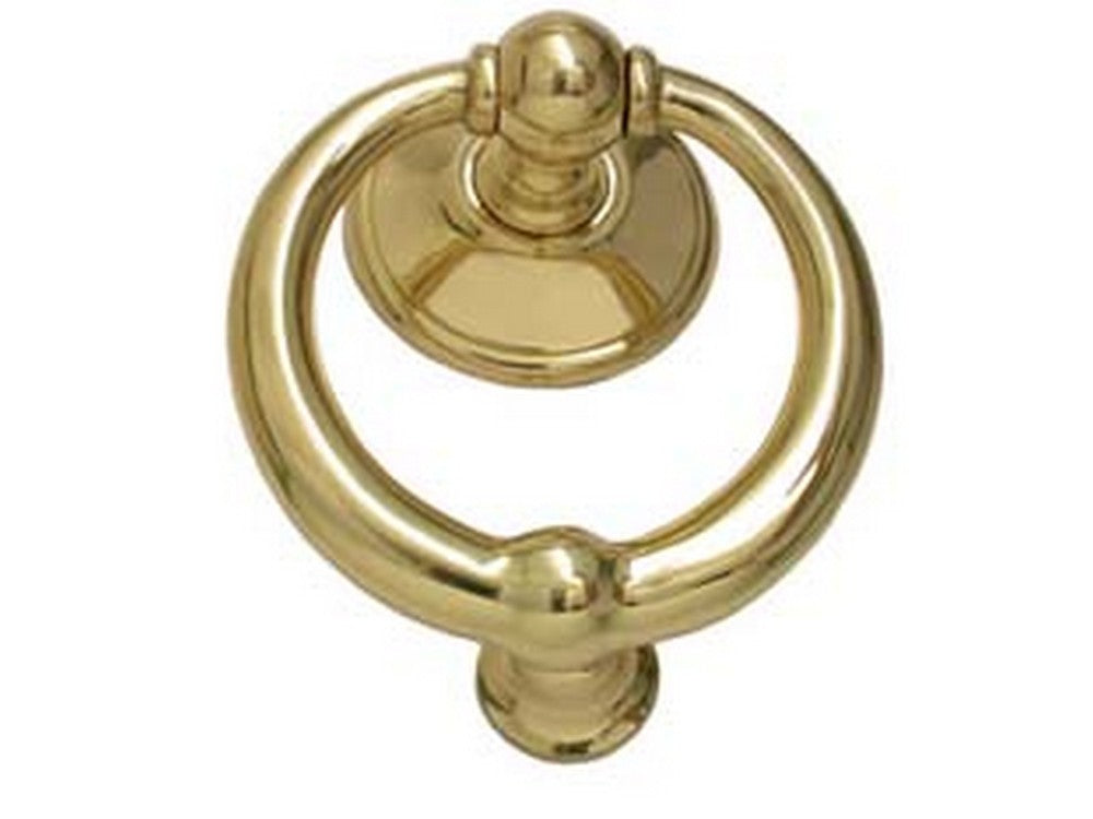 battente ring in ottone lucido - ? mm.110  cod:ferx.fer147101