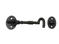 gancio fermapersiane rustico nero snodato con incontro - mm.100 cod:ferx.fer147224