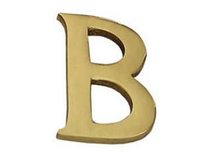 lettera alfabeto "b" in ottone lucido cod:ferx.fer147446