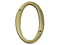 numero civico "0" inglese in ottone lucido cod:ferx.fer147460