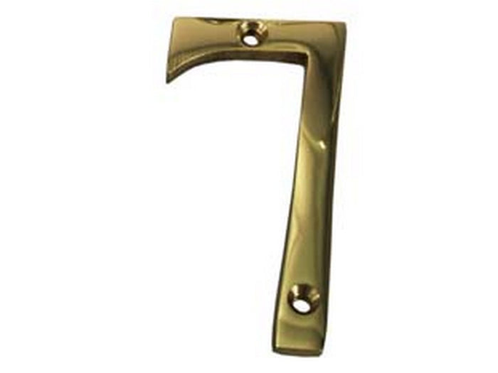numero civico "7" inglese in ottone lucido cod:ferx.fer147538