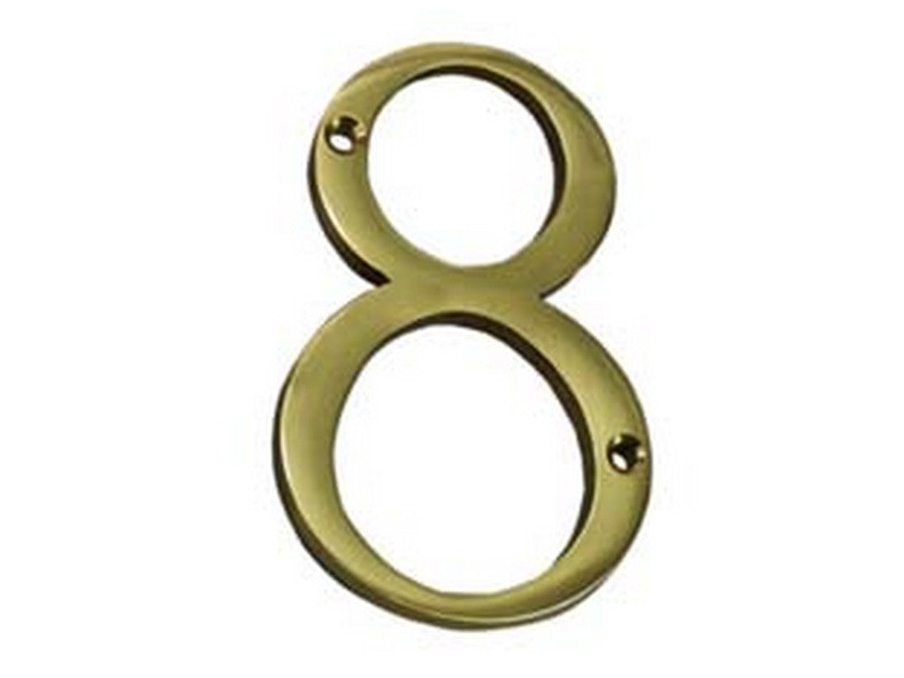numero civico "8" inglese in ottone lucido cod:ferx.fer147545