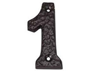 numero civico "1" in ferro nero opaco cod:ferx.fer147569