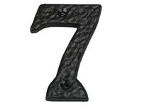 numero civico "7" in ferro nero opaco cod:ferx.fer147620