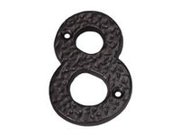 numero civico "8" in ferro nero opaco cod:ferx.fer147637