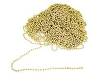 catena a perline in ottone lucido - ø mm.3,5 cod:ferx.fer147750