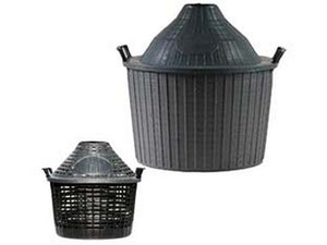 cesti a cupola in plastica per damigiane - lt.15 cod:ferx.fer256599