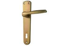 maniglia "alu" con placca in alluminio bronzato - mm.90 cod:ferx.fer148139