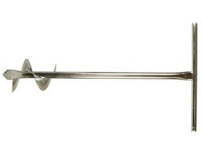 trivella manuale con elica - ? cm.15, asta tubolare a "t" ? cm.3x880h. cod:ferx.fer250122
