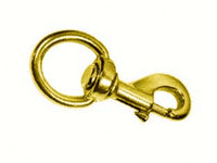 moschettoni redine con girello in ottone lucido - mm.90 con asola da mm.25 cod:ferx.fer149341