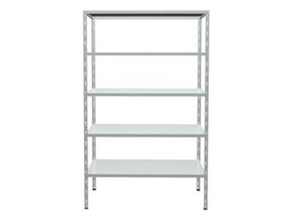 scaffale in kit 5 piani a incastro zincato - 5 ripiani cm.100x40x186h. cod:ferx.fer149471