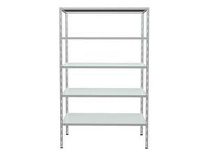 scaffale in kit 5 piani a incastro zincato - 5 ripiani cm.100x40x186h. cod:ferx.fer149471