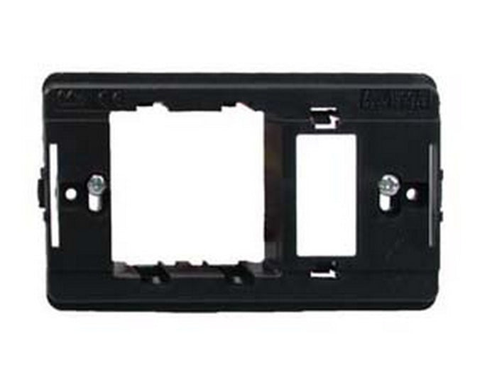 supporto per placche per presa schuko + 1 posto - presa schuko + 1 posto cod:ferx.fer150354