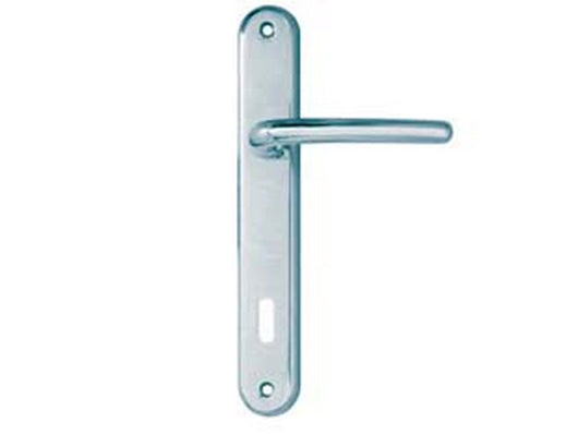 maniglia vega con placca in zama finitura ottone cromato - mm.90 foro norma cod:ferx.fer151900