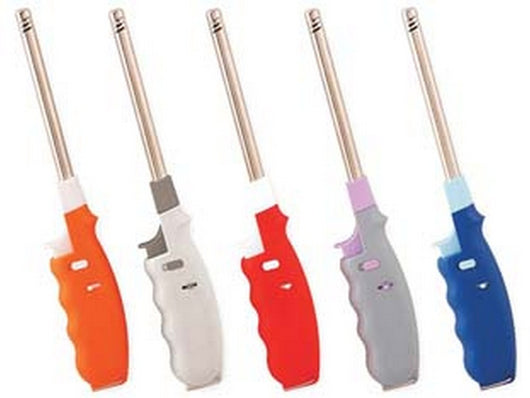 12blister accendigas a fiamma flicker - cm.25, colori assortiti cod:ferx.fer153386