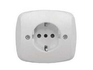 placca presa schuko 16a+t "venus" - mm.76x76 (1820.d) cod:ferx.fer153799