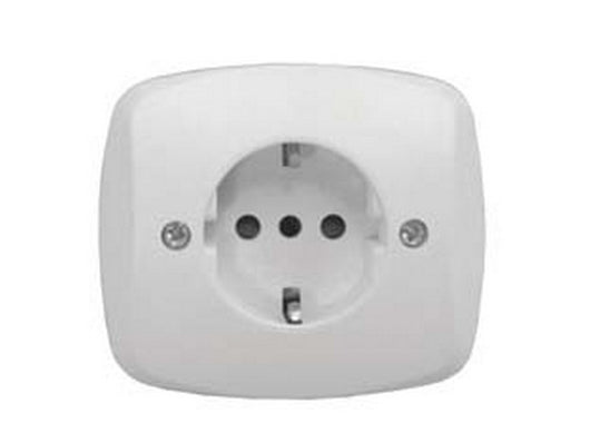 placca presa schuko 16a+t "venus" - mm.76x76 (1820.d) cod:ferx.fer153799