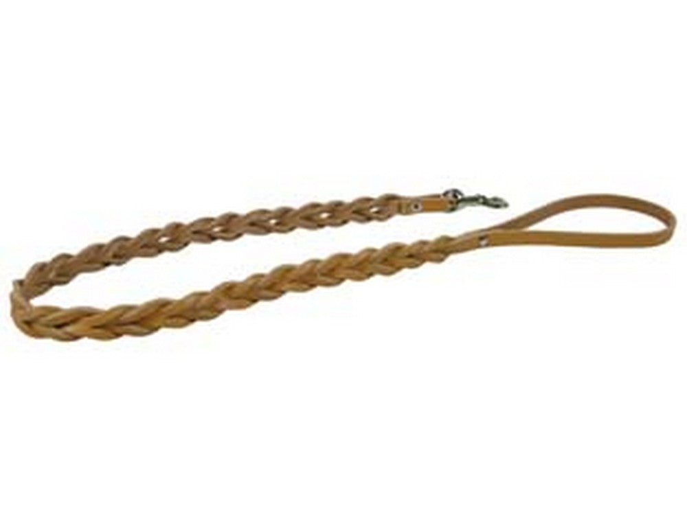 guinzaglio per cani cuoio naturale fili intrecciati - cm.80 cuoio naturale cod:ferx.fer153812