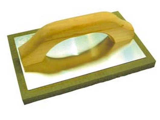 frattone in spugna grigia manico legno - cm.21,5x13,5 cod:ferx.fer154550